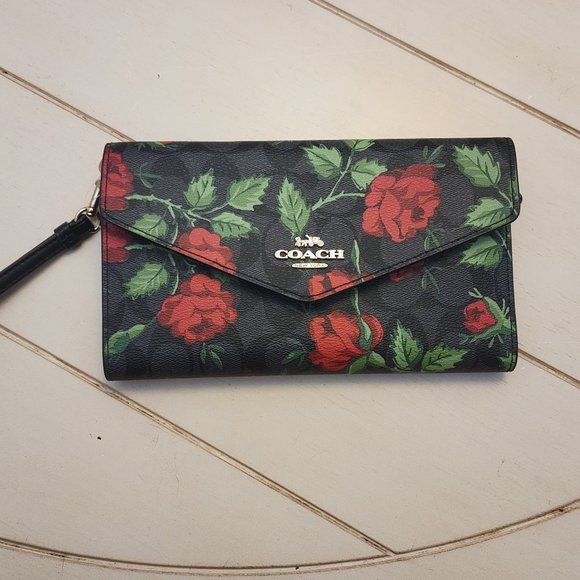 Coach Handbags - Coach Travel Envelope Wallet In Fairytale Rose